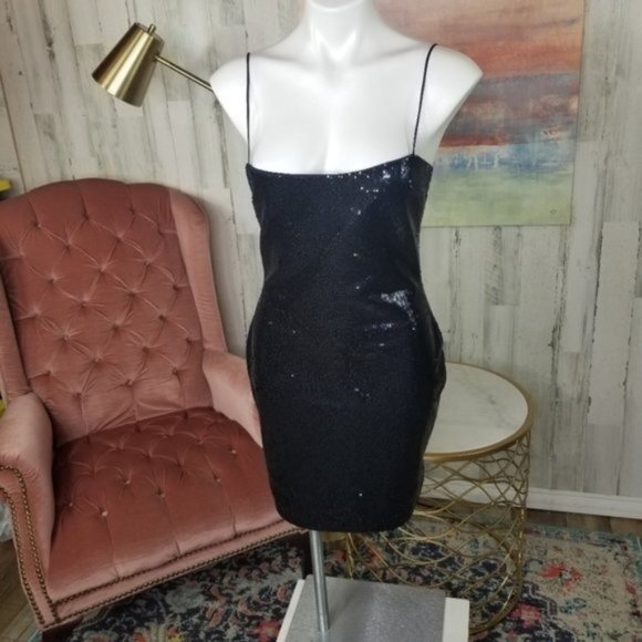 NWT Likely Reese Dress Navy Blue Midi Spaghetti - Picture 9 of 9